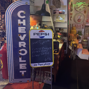 1930’s Chevrolet neon porcelain skin - Advertising