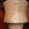 Vintage 7" ceramic white plant pot