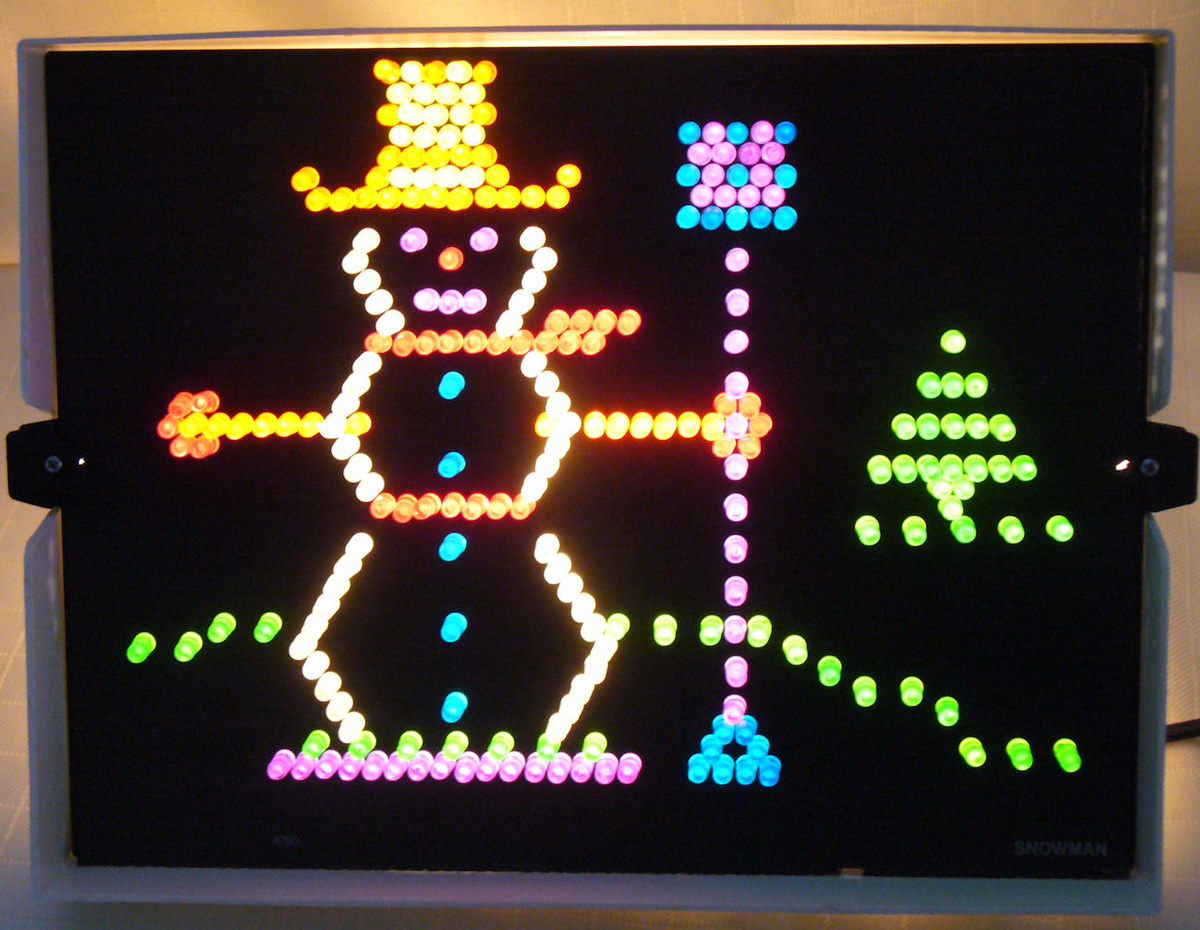 Retro Christmas Lite Brite Snowman Collectors Weekly