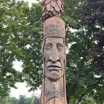 Opechee Park Indian statue..... - Fine Art