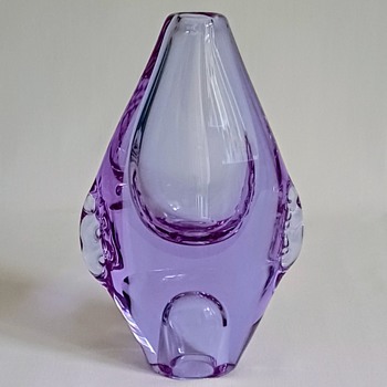 MCM glass vase designed by Miroslav Klinger - Art Glass