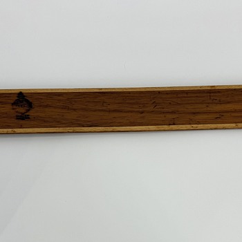 1920-30’s Technical Supply Co (TEC) Fixed-Head Mahogany and Maple T-Square, Scranton, PA - Tools and Hardware