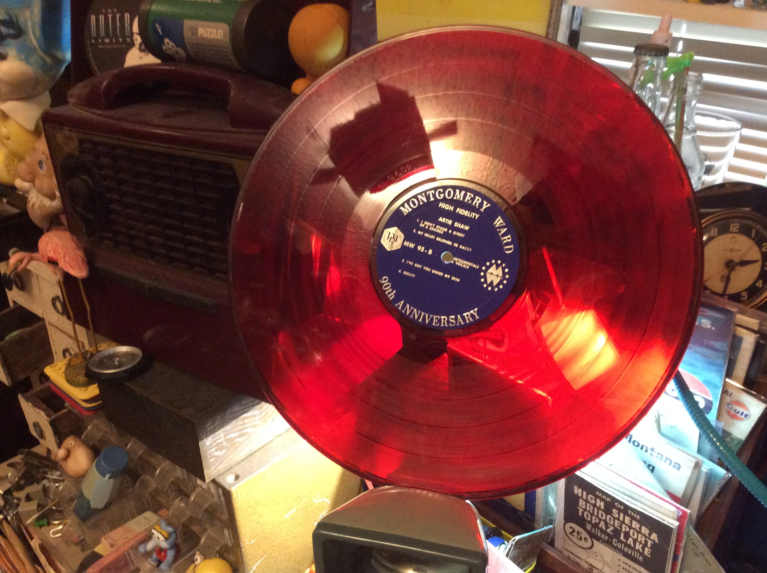 Montgomery Ward 90th Anniversary party Artie Shaw Red Vinyl33 In 1962 