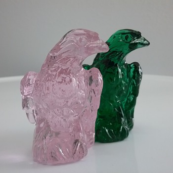 Boyd Glass eagles  - Art Glass