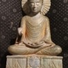 Hand-Carved 9 inches Stone Blessing Position Seated Buddha Figure