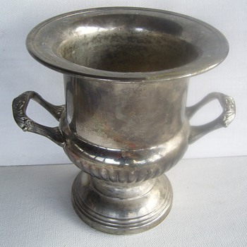 Silver plate wine cooler ... - Silver