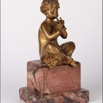 Faun. Early 19th century bronze figurine. Who's the sculptor ? - Figurines