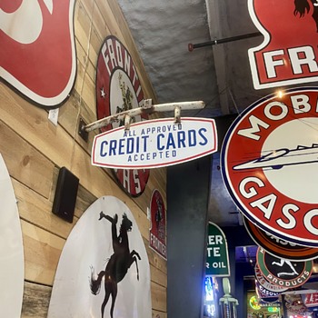 Credit Card porcelain sign - Signs