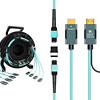 4-in-1 Detachable Armored 8K HDMI 2.1 Pure Fiber Optic Extension Cable Drum
