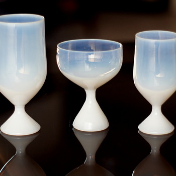 George Nelson for Morgantown 1956 Design - Opalescent Glasses - Art Glass