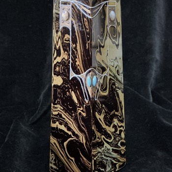 Art Nouveau Secessionist marbled glass vase -  Joseph Reidel - Art Glass