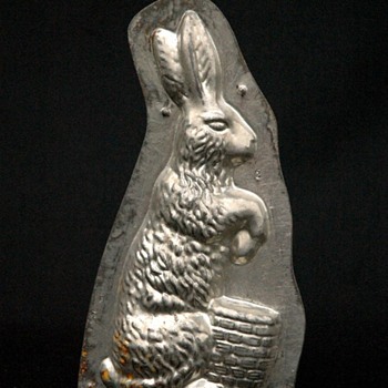 grand moule de confiseur - chocolatier, lapin de pâques. Début XXè - Kitchen