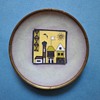 Handmade copper cloisonné enamel saucer