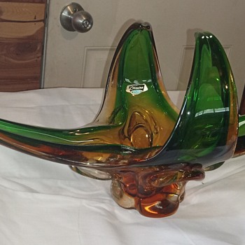 Murano Chalet Dish, Canada - Art Glass