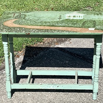 Antique Jenny Lind Style Spindle Leg Side Table  - Furniture