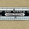 Twin City Stamp & Stencil Co., Minneapolis, 6" Metal Ruler