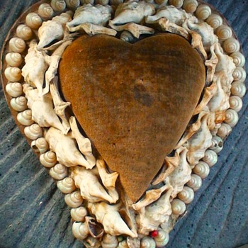 Antique "Sailor's Valentine"/ Souvenir Made in England - Folk Art