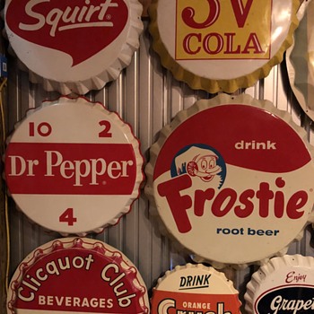 LOVE Bottle Cap Signs - Advertising