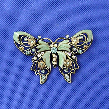 Avon Butterfly Brooch - Costume Jewelry