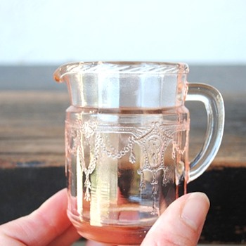 Hocking Cameo Pink Creamer, Shape Doesn't Look Right, Repo? - Glassware