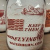 MANUEL'S MILK...WATERBURY CONNECTICUT...WAR SLOGAN MILK  BOTTLE