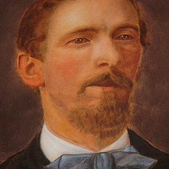 Antique Oil Portrait of a Man - Fine Art