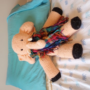 Knit stuffed elephant - Animals