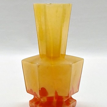 Welz Miniature Hexagonal Vase - Art Glass