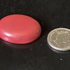 Large oval coral cabochon 