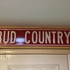 Budweiser street sign