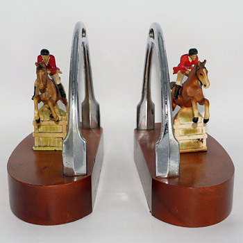 Vintage Stirrup/Steeplechase Bookends