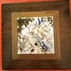 Vintage ceramic abstract tile