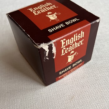 1975-78 Original English Leather Shave Mug & Puck, MEM Co. Inc. - Tools and Hardware