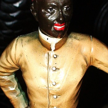 Hitch- Post Bookends 1948 McKittrick Foundry Based on Jockey Figurines - Advertising