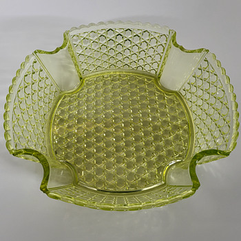 Uranium Glass Bowl - Art Glass