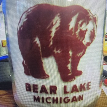 BEAR LAKE MICHIGAN MILK BOTTLE - Bottles