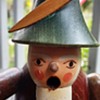 Vintage Erzgebirge "Watchman" Wood Incense Smoker German Democratic Republic