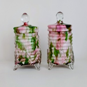 Welz Lidded Jars - Art Glass