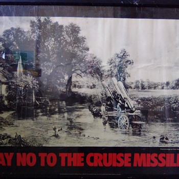 1980s Anti nuclear missile poster - Politics