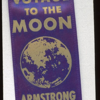 Voyage to the Moon Moon Landing Ribbon Pin 1969 - Military and Wartime