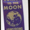 Voyage to the Moon Moon Landing Ribbon Pin 1969