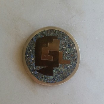 1970's? mixed metal pin/pendant from Mexico - Fine Jewelry