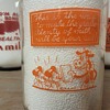 WARREN COUNTY DAIRY..WARREN PENNSYLVANIA... PINT DISNEY CREAM TOP MILK BOTTLE