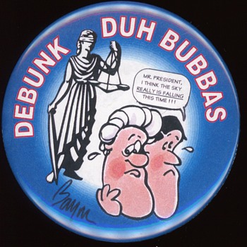 Debunk Duh Bubbas Bill Clinton Al Gore Pin - Medals Pins and Badges