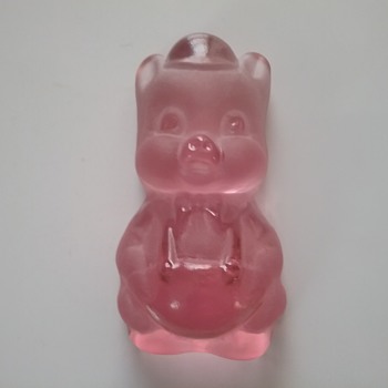 Viking Glass Porky Pig paperweight  - Animals