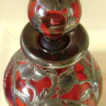 Gorham Sterling Silver Perfume Bottle - Rare - Art Nouveau