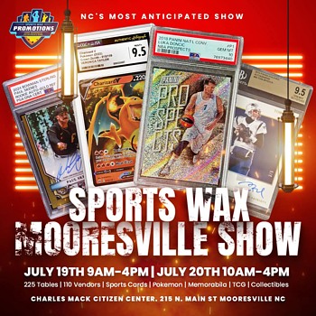 Mooresville Sports & Pokemon Card Show - Advertising