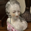 French Edme Samson Rare Elegant Porcelain Lady DuBarry Figurine. 19th C . 5.5"