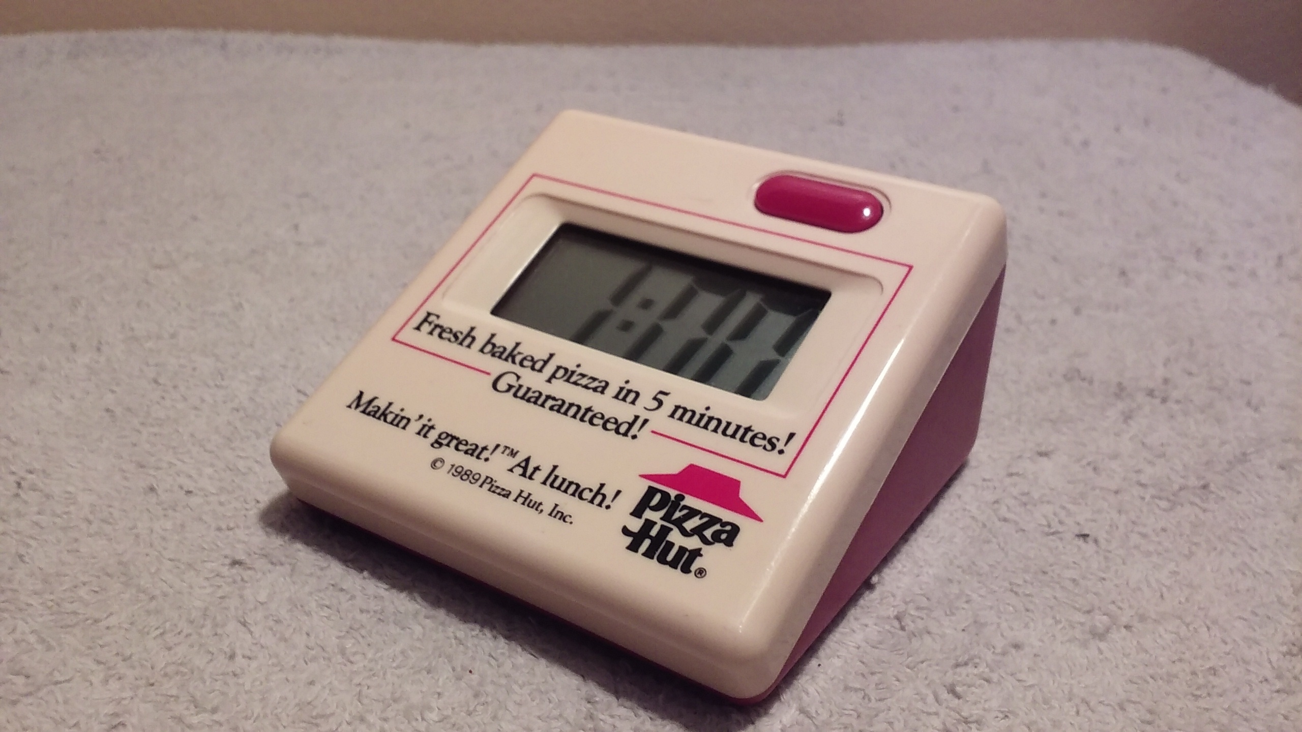 PIZZA HUT 5 minute lunch Timer Collectors Weekly