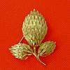 Crown Trifari Thistle Brooch